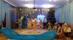 Танец рыбок, подготовительная группа, новый год