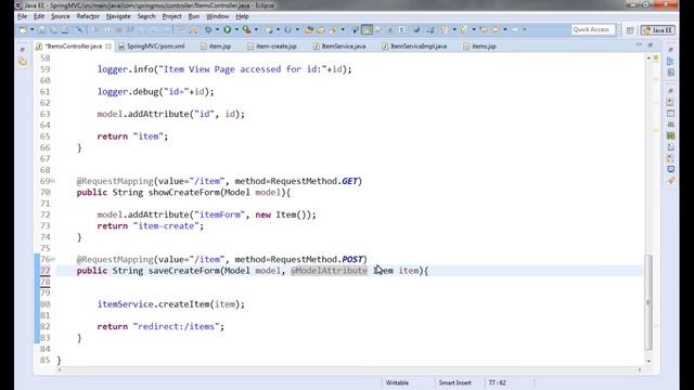 Spring MVC - Using ModelAttribute to get Form Data in Post Controller смотреть онлайн