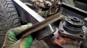 привод для насоса нш 10 с двигателя а41 на минитрактор погрузчик