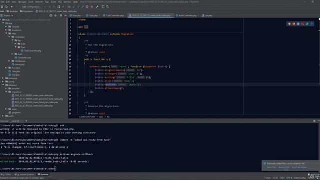 108 Task table rollback and migration смотреть онлайн