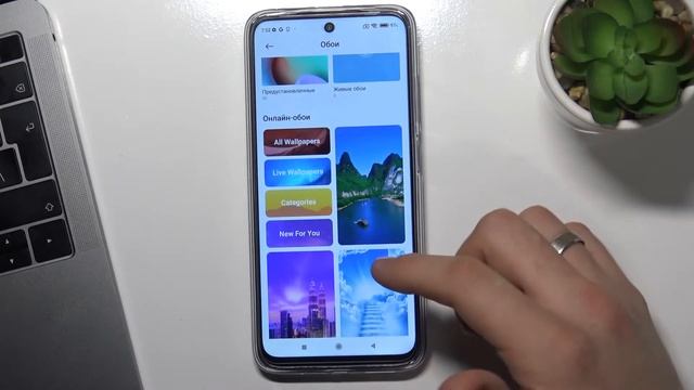 Как сменить обои на Xiaomi Redmi 10 / Поменять фоновую картинку Xiaomi Redmi 10 смотреть онлайн