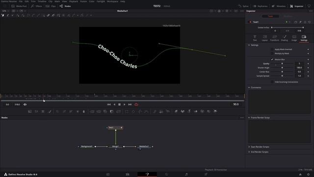 Анимация текста по заданной траектории в DaVinci Resolve смотреть онлайн
