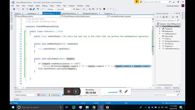 Chain of Responsibility Design Pattern смотреть онлайн