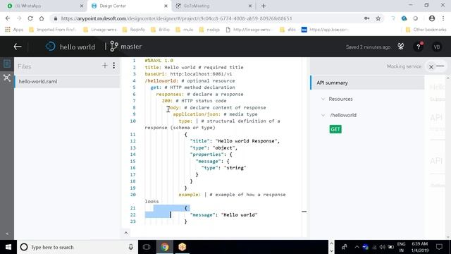 Mule soft online Training RAML Session смотреть онлайн