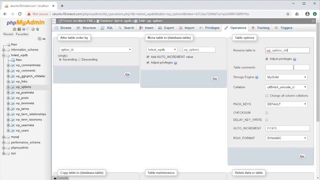 Renaming Database Tables with PhpMyAdmin смотреть онлайн