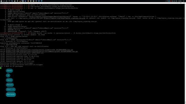 Использование многоэтапных сборок Docker смотреть онлайн