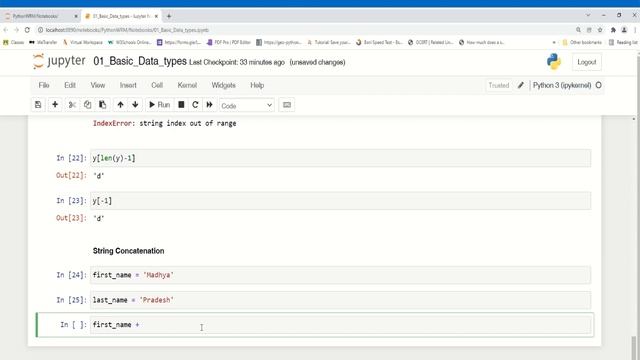 Jupyter Notebooks & Basic Data Types in Python смотреть онлайн