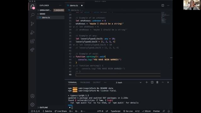 Tech Talk: The Transformative World of Typescript by Jane Kim & Sabrina Goldfarb смотреть онлайн