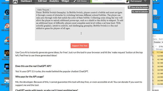 I made a free ChatGPT powered Game Idea Generator смотреть онлайн