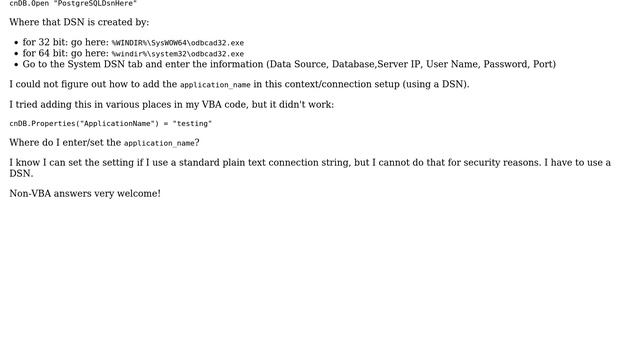 Databases: Setting connection properties (application_name) for Postgres connections смотреть онлайн