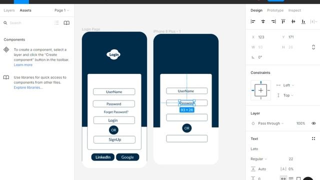 UI Login design in Figma | Figma Series | #institute of UI designs смотреть онлайн