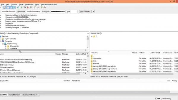 Transferring Index Html with Filezilla
