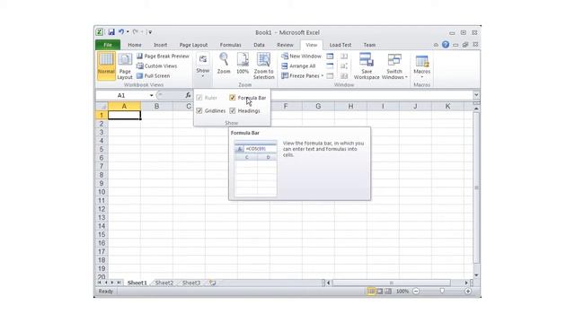 Microsoft Excel 2010 - Ribbons لوحة الادوات смотреть онлайн