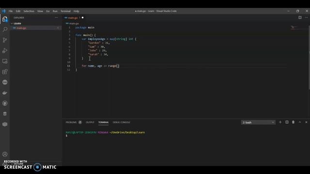 Golang maps | Iterating over a Map | Golang Tutorial for Beginners смотреть онлайн