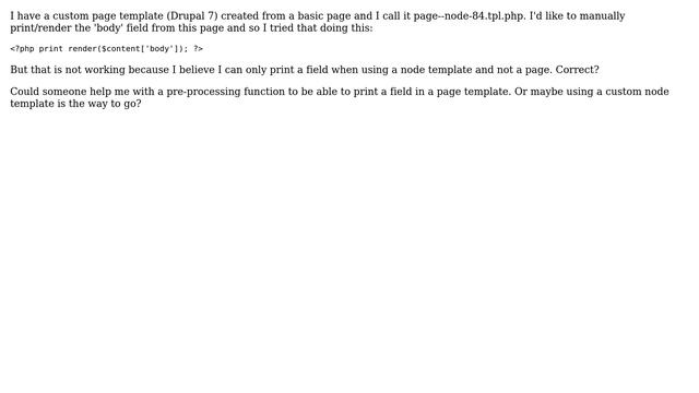 Drupal: Custom node.tpl.php for specific page смотреть онлайн