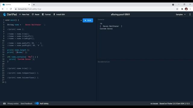 Funções de CONVERSÃO de STRING em Flutter - toLowerCase, toUpperCase, TRIM, lenght - Aula 26 смотреть онлайн