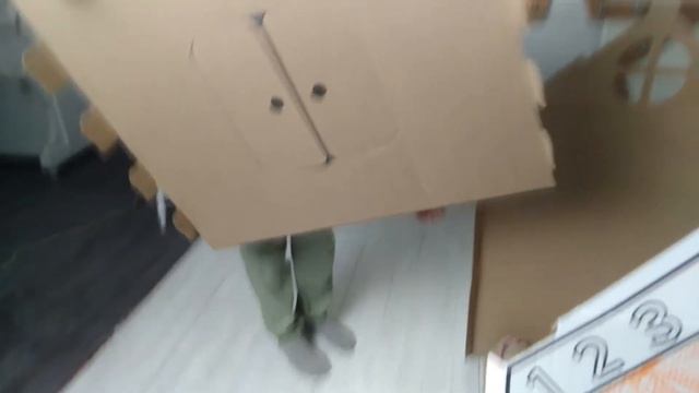 Улучшенный картонный дом-раскраска смотреть онлайн