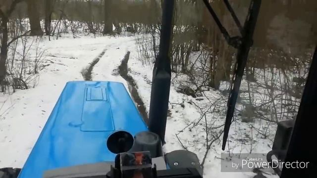 Мтз-82.1 с ПСТ-9 Перевозка дров!