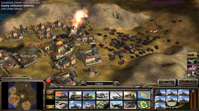 Gla Demolition 50K GOLD $$$ - Command Conquer & Generals Zero Hour 1 vs 7 HARD Generals Gameplay смотреть онлайн
