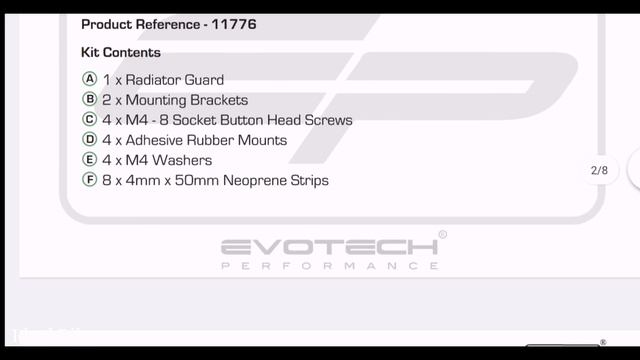 Honda NC750X Evotech Performance Radiator Guard смотреть онлайн