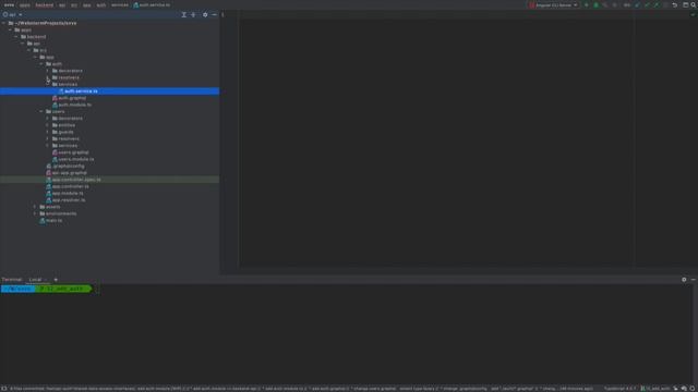 1.1.3 Разработка angular/nest в стиле Nx. Аутентификация. Модуль auth смотреть онлайн