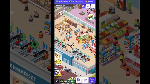 Idle Supermarket Tycoon - Shop IOS-Android-Review-Gameplay-Walkthrough-Part #16