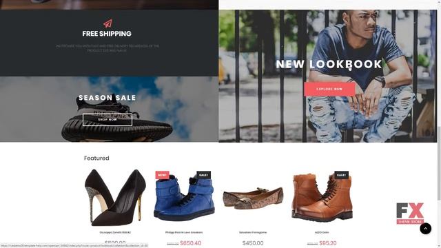 Shoe Store Responsive OpenCart Template TMT Sydney Everett смотреть онлайн