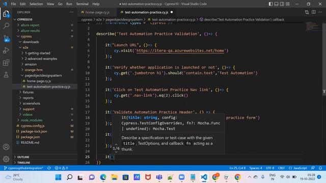 Page Objects in Cypress Version10 - Session1 смотреть онлайн