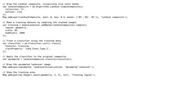 GIS: histogram of classified image in Google Earth Engine смотреть онлайн