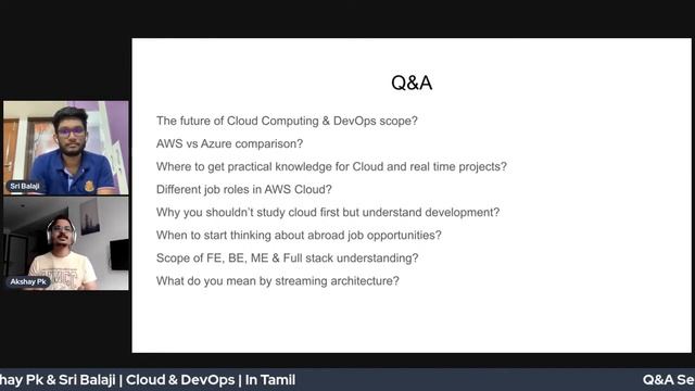 ?The future of Cloud & DevOps scope | Akshay & Sri Balaji #futureofcloud смотреть онлайн