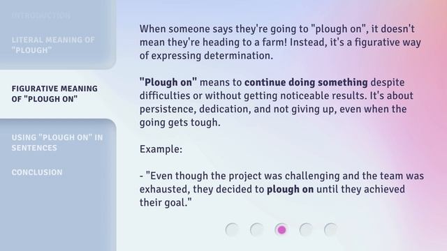 Ploughing Through the Phrase "Plough On" смотреть онлайн