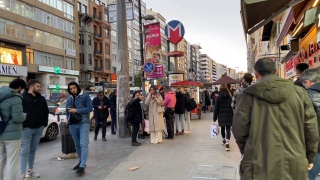 Istanbul /Şişli Turkey - Walk Through The Crowded Streets Of Bomonti, Osmanbey And Shishli