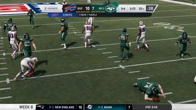 NFL Highlights Jets vs Bills - Madden 20 PC Franchise with Mods Ep 93 - Season 5 (2022) смотреть онлайн