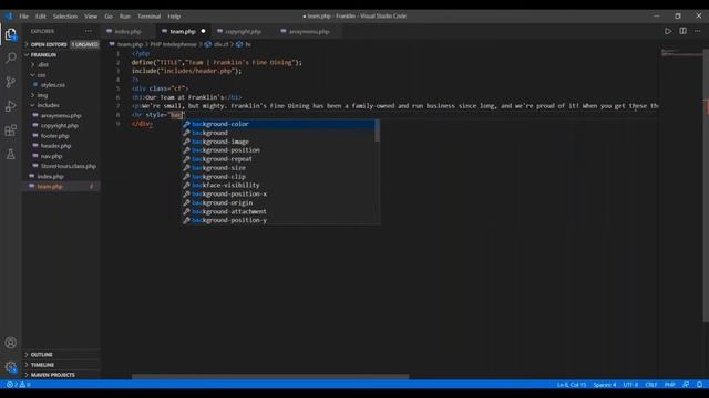 Code Team Member Template PHP смотреть онлайн