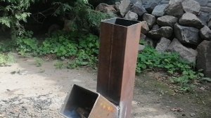 Реактивная печь или печь "турбо". Испытание печи