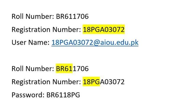 How to Get User Name and Password of Aaghi Portal of AIOU смотреть онлайн