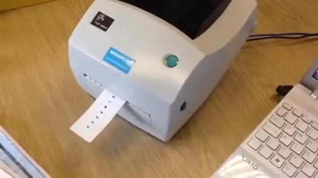 Calibration of a ZEBRA TLP 2844 printer. смотреть онлайн