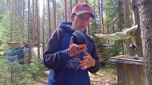 Строю дальше! Избушка под фотоловушкой. Не на долго , но побывали. Forest life. смотреть онлайн
