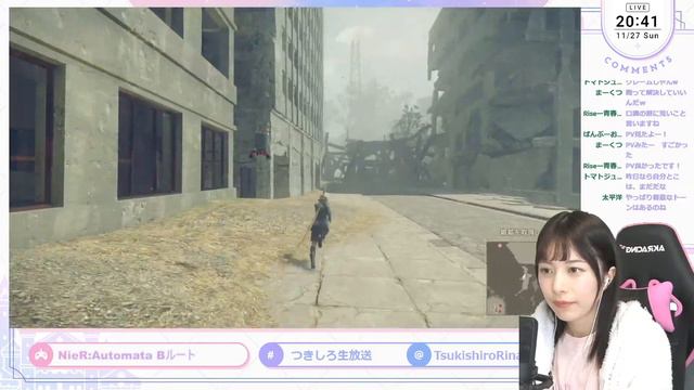 【#05 NieR:Automata初見実況 】遊園地廃墟GOGO【 月城莉奈 / ネタバレ注意 】