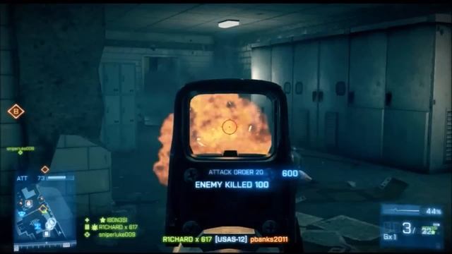 The Most Overpowered Gun In Battlefield 3(USAS-12 Frag) смотреть онлайн