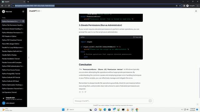 python permissionerror errno 13 permission denied windows смотреть онлайн