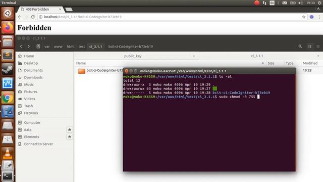 Codeigniter error (Ubuntu) - You don't have permission to access this resource.Server unable to rea смотреть онлайн