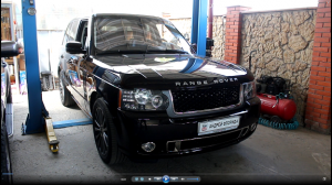 Как по быстрому проверить уровень масла в двигателе на Range Rover Vogue 4,4 Ленд Ровер Вок 2010 г