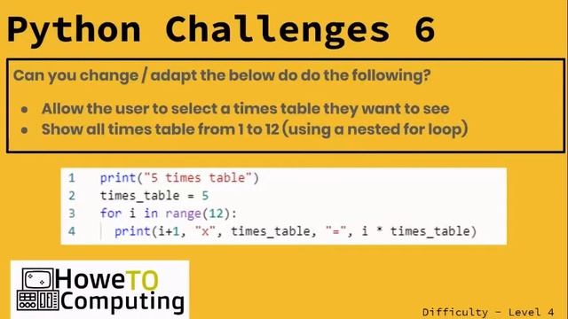 Python challenges level 4 challenge 6 смотреть онлайн
