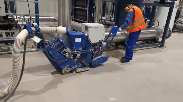 Дробеструйная машина по бетону BLASTRAC 1-10 GLOBAL, очистка бетонного пола