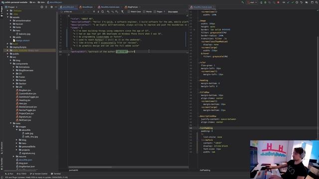 Personal Website with React - Adding Reference Links to About Me Section Using Markdown смотреть онлайн