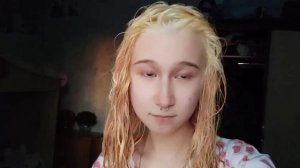 осветляю волосы дома//выход из чёрного в светлый