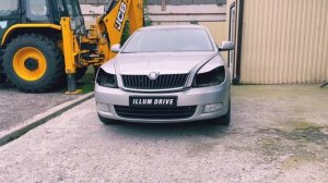 Замена штатных галогеновых линз на билед модули ILLUM Advance 3.0 на автомобиле Skoda Octavia A5+