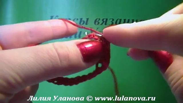 Узор Круговая вязка столбиков без накида - Crochet pattern circular knit columns sc смотреть онлайн