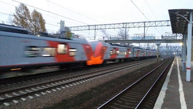 ЭС2Г-005/006 "Ласточка" Москва(Ленинградский вокзал)-Крюково смотреть онлайн